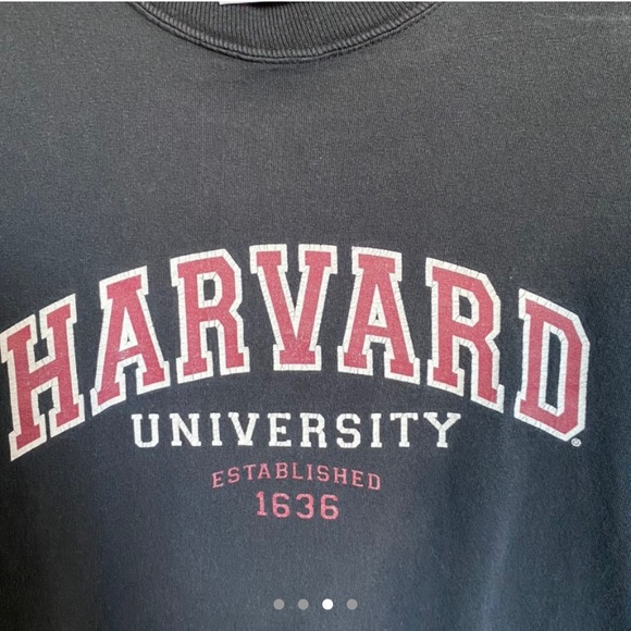 Black Harvard university t shirt - Picture 3 of 5